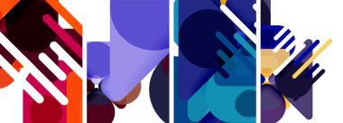 Duvar kağıdı, kartvizit, kapak, poster, afiş, broşür, başlık, web sitesi için geometrik ögeler