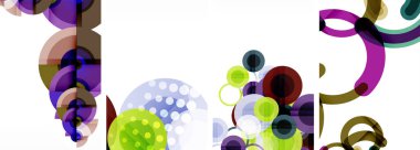 Geometrik soyut posterler dizisi. Duvar kağıdı, kartvizit, kapak, poster, afiş, broşür, başlık, web sitesi için soyut arkaplan