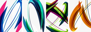 Duvar kağıdı, kartvizit, kapak, poster, afiş, broşür, başlık, web sitesi için soyut renkli dalga posterleri