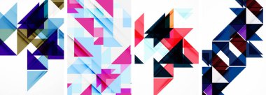 Duvar kağıdı, kartvizit, kapak, poster, afiş, broşür, başlık, web sitesi için üçgen poster