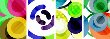 Geometrik soyut posterler dizisi. Duvar kağıdı, kartvizit, kapak, poster, afiş, broşür, başlık, web sitesi için soyut arkaplan