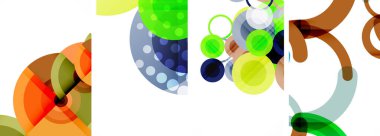 Geometrik soyut posterler dizisi. Duvar kağıdı, kartvizit, kapak, poster, afiş, broşür, başlık, web sitesi için soyut arkaplan