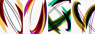 Duvar kağıdı, kartvizit, kapak, poster, afiş, broşür, başlık, web sitesi için soyut renkli dalga posterleri