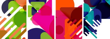 Duvar kağıdı, kartvizit, kapak, poster, afiş, broşür, başlık, web sitesi için geometrik ögeler