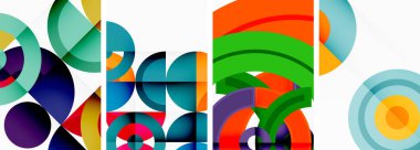 Çemberler ve halkalar geometrik arka planlar. Duvar kağıdı, kartvizit, kapak, poster, afiş, broşür, başlık, web sitesi posterleri