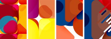 Duvar kağıdı, kartvizit, kapak, poster, afiş, broşür, başlık, web sitesi için geometrik ögeler