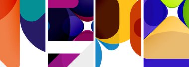 Duvar kağıdı, kartvizit, kapak, poster, afiş, broşür, başlık, web sitesi için geometrik ögeler