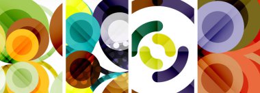 Geometrik soyut posterler dizisi. Duvar kağıdı, kartvizit, kapak, poster, afiş, broşür, başlık, web sitesi için soyut arkaplan