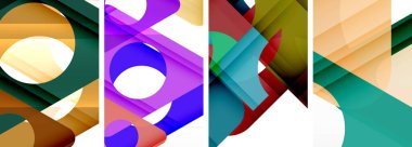 Soyut arkaplan seti, üçgenlerin dinamik etkileşimini gösteriyor. Modern tasarım ve geometrik cazibenin birleşimi