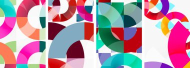 Çember çizgileri poster arkaplanı. Duvar kağıdı, bayrak, arkaplan, kart, kitap illüstrasyonu için vektör illüstrasyonu, iniş sayfası