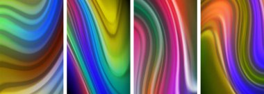 Duvar kağıdı, kartvizit, kapak, poster, afiş, broşür, başlık, web sitesi için sıvı renk dalgaları posteri
