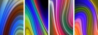 Duvar kağıdı, kartvizit, kapak, poster, afiş, broşür, başlık, web sitesi için sıvı renk dalgaları posteri