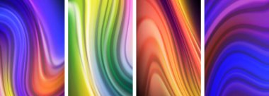 Duvar kağıdı, kartvizit, kapak, poster, afiş, broşür, başlık, web sitesi için sıvı renk dalgaları posteri