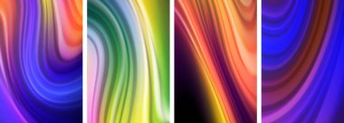 Duvar kağıdı, kartvizit, kapak, poster, afiş, broşür, başlık, web sitesi için sıvı renk dalgaları posteri