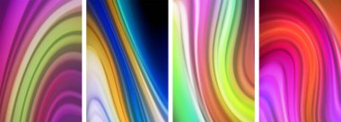 Duvar kağıdı, kartvizit, kapak, poster, afiş, broşür, başlık, web sitesi için sıvı renk dalgaları posteri