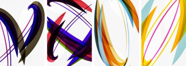 Duvar kağıdı, kartvizit, kapak, poster, afiş, broşür, başlık, web sitesi için soyut renkli dalga posterleri