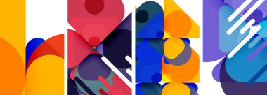 Duvar kağıdı, kartvizit, kapak, poster, afiş, broşür, başlık, web sitesi için geometrik ögeler