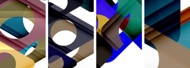 Çekici üçgenler içeren soyut arkaplan seti. Geometri ve stilin uyumlu karışımı, bu tasarımlar modern yetenekler getiriyor.