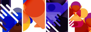 Duvar kağıdı, kartvizit, kapak, poster, afiş, broşür, başlık, web sitesi için geometrik ögeler