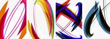 Duvar kağıdı, kartvizit, kapak, poster, afiş, broşür, başlık, web sitesi için soyut renkli dalga posterleri