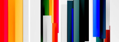 Asgari çizgiler ve renkli çizgiler, soyut arkaplan posterleri. Duvar kağıdı, bayrak, arkaplan, kart, kitap illüstrasyonu için vektör illüstrasyonu, iniş sayfası