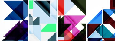 Duvar kağıdı, kartvizit, kapak, poster, afiş, broşür, başlık, web sitesi için üçgen poster