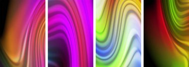 Duvar kağıdı, kartvizit, kapak, poster, afiş, broşür, başlık, web sitesi için sıvı renk dalgaları posteri