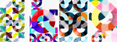 Çember çizgileri poster arkaplanı. Duvar kağıdı, bayrak, arkaplan, kart, kitap illüstrasyonu için vektör illüstrasyonu, iniş sayfası