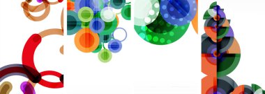 Soyut çember poster setiyle geometrik zarafet dünyası. Çemberler şekiller ve renkler senfonisiyle sarmalanır. Tasarımınız için çağdaş bir görsel ziyafet sunar.