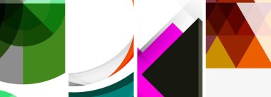 Çemberler, çizgiler ve üçgenlerle en düşük geometrik arkaplan