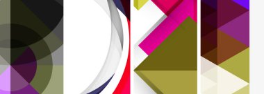 Çemberler, çizgiler ve üçgenlerle en düşük geometrik arkaplan