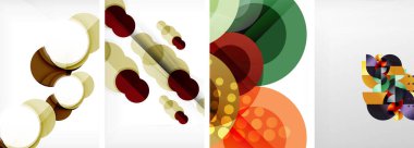 Soyut çember poster setiyle geometrik zarafet dünyası. Çemberler şekiller ve renkler senfonisiyle sarmalanır. Tasarımınız için çağdaş bir görsel ziyafet sunar.