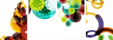 Geometrik soyut posterler dizisi. Duvar kağıdı, kartvizit, kapak, poster, afiş, broşür, başlık, web sitesi için soyut arkaplan