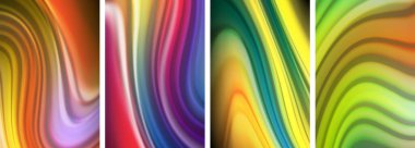Duvar kağıdı, kartvizit, kapak, poster, afiş, broşür, başlık, web sitesi için sıvı renk dalgaları posteri