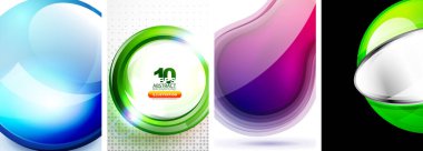 Teknoloji kabarcıkları ve küreler. Duvar kağıdı, bayrak, arkaplan, kart, kitap illüstrasyonu için vektör illüstrasyonu, iniş sayfası