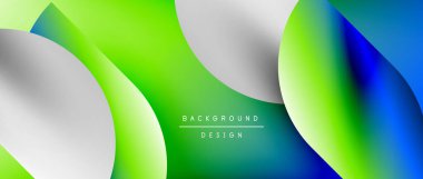 Daireler ve eğimli yuvarlak şekiller. Asgari soyut arkaplan, yuvarlak geometrik şekiller, temiz ve yapılandırılmış tasarım