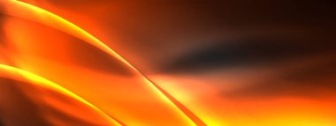 Duvar kağıdı, kartvizit, kapak, poster, afiş, broşür, başlık, web sitesi için neon ışık efektli satır ve dalgalar