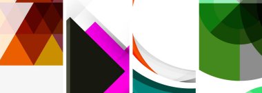 Çemberler, çizgiler ve üçgenlerle en düşük geometrik arkaplan