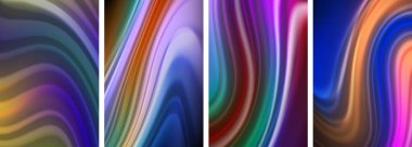 Duvar kağıdı, kartvizit, kapak, poster, afiş, broşür, başlık, web sitesi için sıvı renk dalgaları posteri