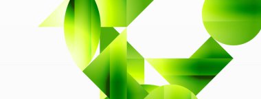 Minimalizm, gradyan cazibesiyle buluşur. Geometrik şekiller sakin bir arka planda birbirine dolanır. İnce renkler birleşir, dinamik bir tuval oluşturur, modern estetiğin kanıtıdır.