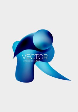 Soyut sıvı kabarcık arkaplanı. Sıvı eğimleri