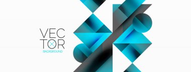 Parlak daire, kare, üçgen minimalist geometrik arkaplanı şekillendirir. Gösterişli, çağdaş tasarım dijital tasarımlar, sunumlar, web sitesi afişleri, sosyal medya paylaşımları için biraz sofistike