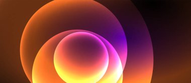 Metin veya ürün sunumu için neon cam şekilleri geometrik arkaplan. Duvar kağıdı, bayrak, arkaplan, kart, kitap illüstrasyonu için vektör illüstrasyonu, iniş sayfası