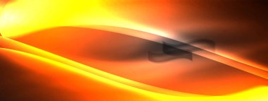 Duvar kağıdı, kartvizit, kapak, poster, afiş, broşür, başlık, web sitesi için neon ışık efektli satır ve dalgalar