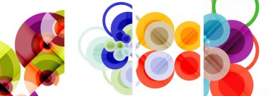 Geometrik soyut posterler dizisi. Duvar kağıdı, kartvizit, kapak, poster, afiş, broşür, başlık, web sitesi için soyut arkaplan