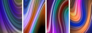 Duvar kağıdı, kartvizit, kapak, poster, afiş, broşür, başlık, web sitesi için sıvı renk dalgaları posteri