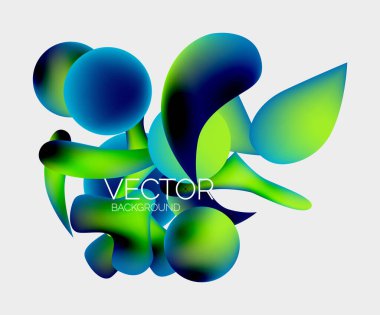 Soyut sıvı kabarcık arkaplanı. Sıvı eğimleri