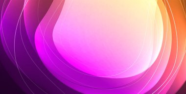 Parlak efektli, şeffaf, akışkan sıvı şekilleri geometrik arka plan. Dalgalı çizgiler yuvarlak. Duvar kağıdı, bayrak, arkaplan, kart, kitap illüstrasyonu için vektör illüstrasyonu, iniş sayfası