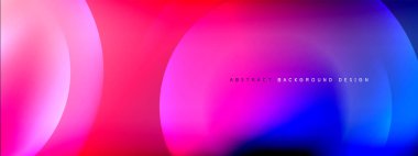 Renk eğimli gölgeler ve ışık efektleri arka planı. Lens ve daire tasarımı. Dinamik düz gölge çizgisi etkisi olan basit akışkan renk gradyanı soyut arkaplan