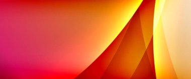 Değişken renk arkaplanındaki dinamik dalgalar. Duvar kağıdı, bayrak, arkaplan, kart, kitap illüstrasyonu için vektör illüstrasyonu, iniş sayfası